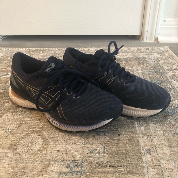 ASICS gel-nimbus 22 grey floss/pea coat women’s running shoes - Picture 4 of 9